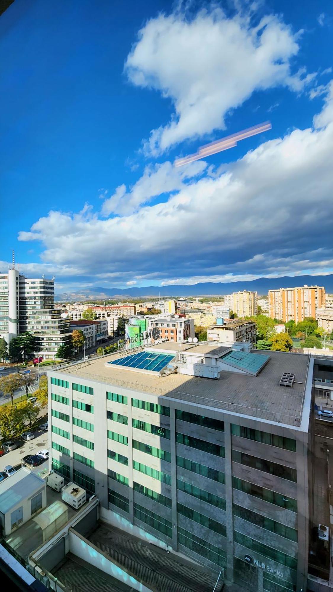 Diamond Residences 10Th Fl. Lux Apt. W/ City View Szkopje Kültér fotó